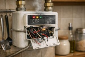 Неисправность газового счетчика